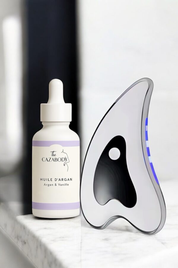 Kit Guasha intelligent (guasha intelligent et huile Argan vanille) – Image 2